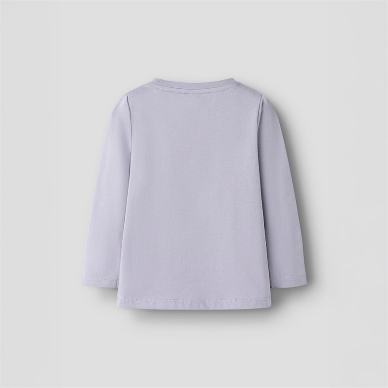Name It Girls Betua Long Sleeve Top Lavender Gray - Image 2
