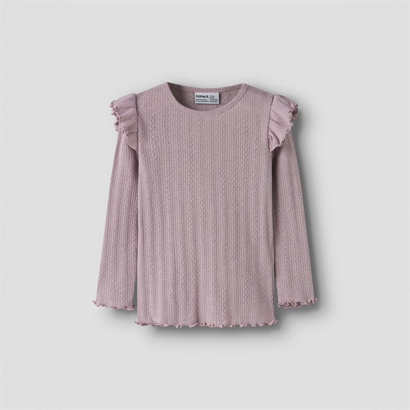 Name It Girls Blitta Long Sleeve Top Dawn Pink