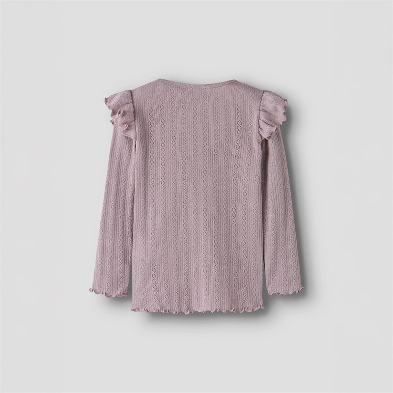 Name It Girls Blitta Long Sleeve Top Dawn Pink - Image 2