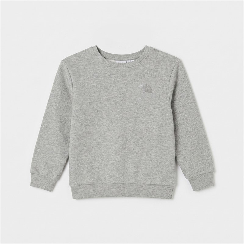 Name It Girls Ohanne Sweatshirt Grey Melange - Image 1