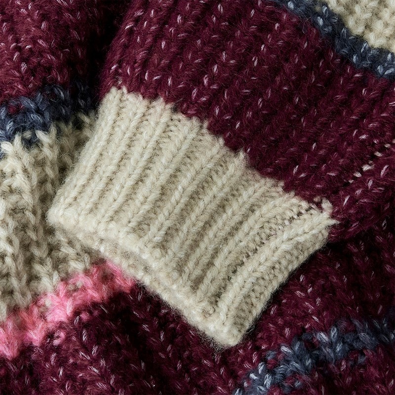 Name It Girls Subia Knitted Jumper Burgundy - Image 3