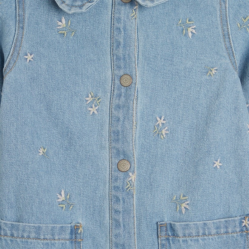 Name It Girls Piper Denim Dress Light Blue Denim - Image 2