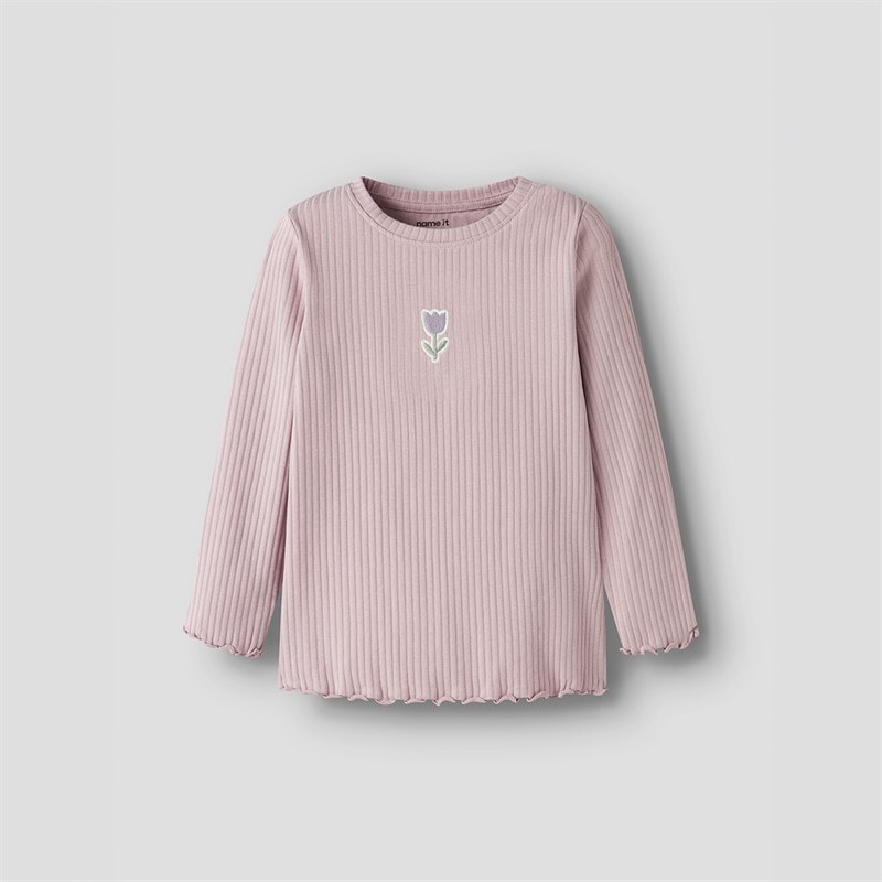 Name It Girls Vemma Long Sleeve T-Shirt Dawn Pink
