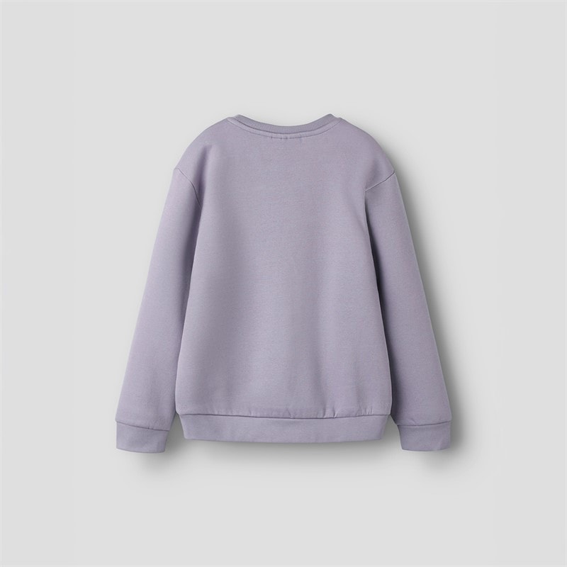 Name It Girls Selia Sweatshirt Lavender Gray - Image 2