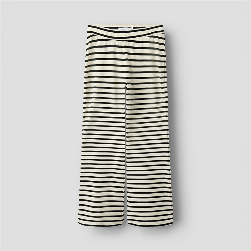 Name It Girls Belle Wide Leg Trousers Cloud Dancer - Image 2