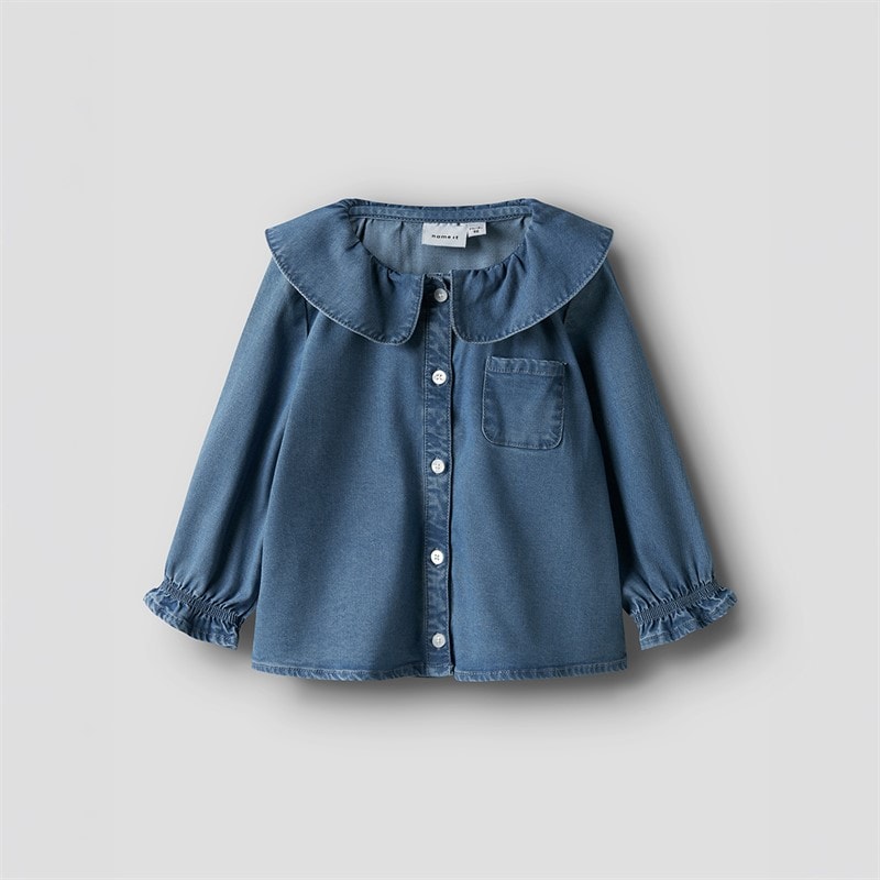 Name It Girls Sophy Denim Shirt Medium Blue Denim