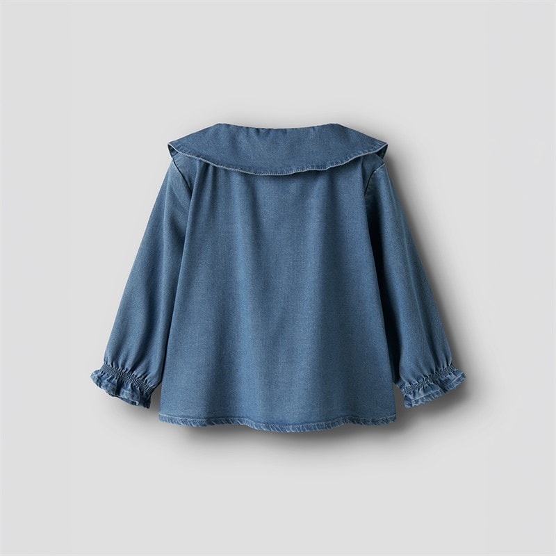 Name It Girls Sophy Denim Shirt Medium Blue Denim - Image 2