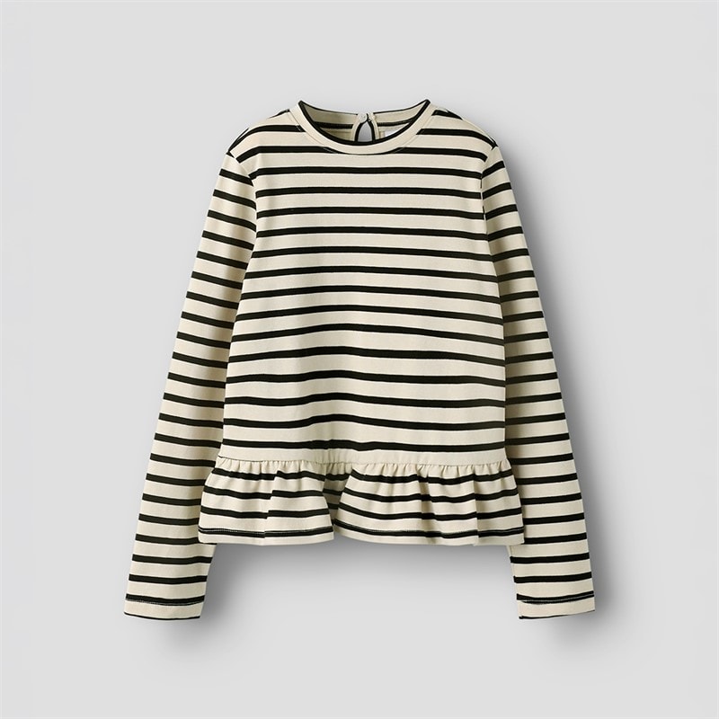 Name It Girls Belle Long Sleeve Top Cloud Dancer - Image 2