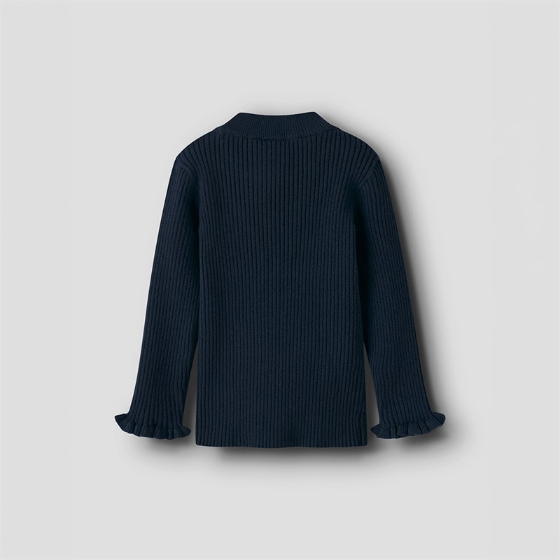 Name It Girls Vianna Knitted Top Navy Blazer - Image 2