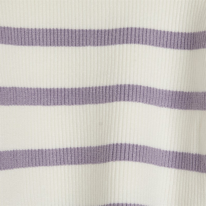 Name It Girls Vnilla Knitted Jumper Cloud Dancer/Lavender Grey - Image 2