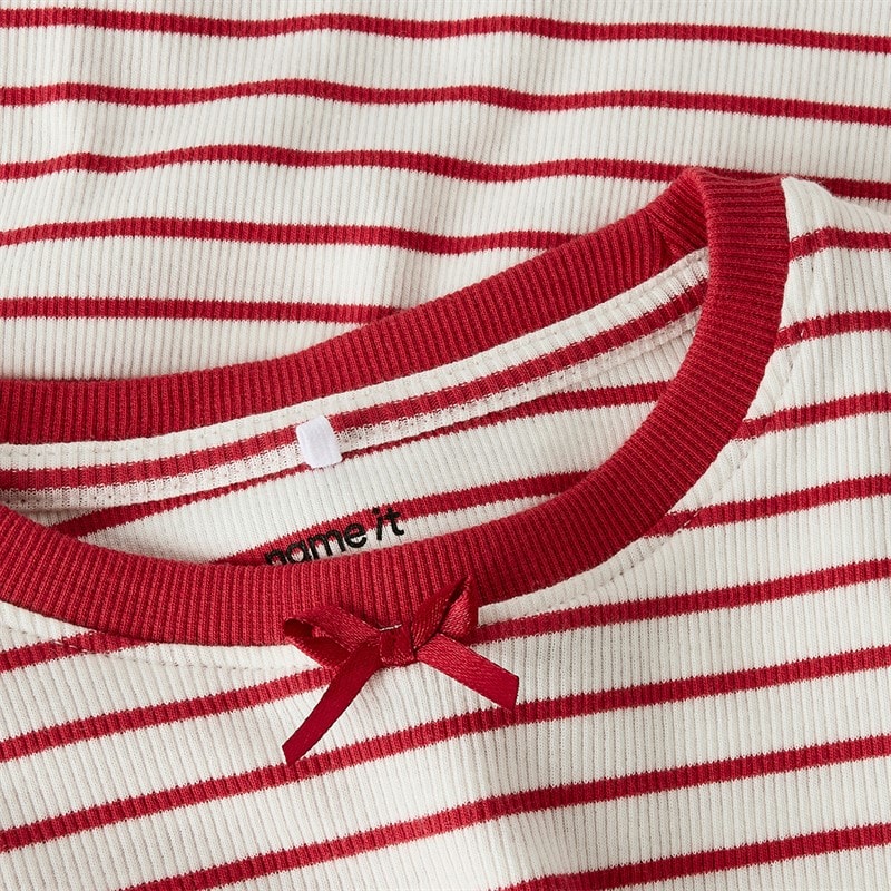 Name It Girls Tetina Long Sleeve T-Shirt Scarlet - Image 3
