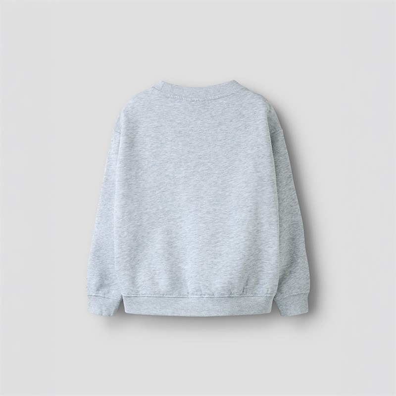 Name It Girls Shaney Sweatshirt Light Grey Melange - Image 2