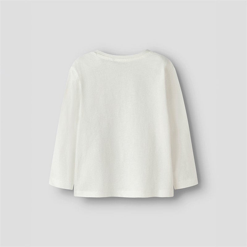 Name It Girls Valiane Long Sleeve T-Shirt Cloud Dancer - Image 2