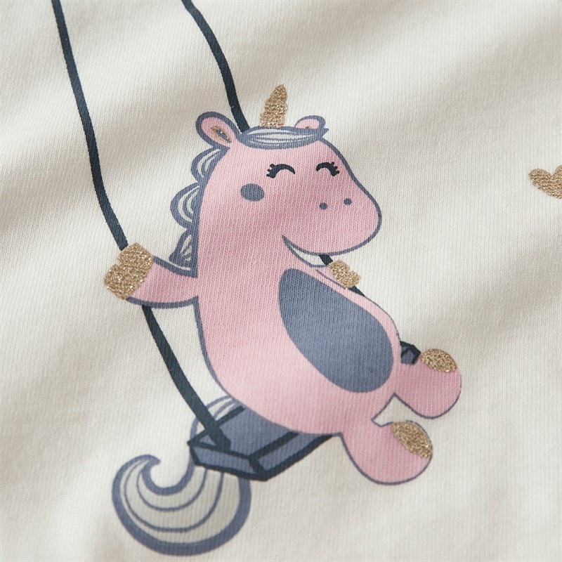 Name It Girls Valiane Long Sleeve T-Shirt Cloud Dancer - Image 3