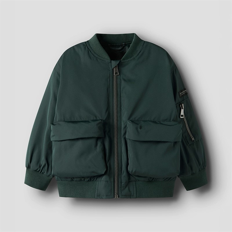 Name It Boys Mini Mathias Bomber Jacket Green Gables