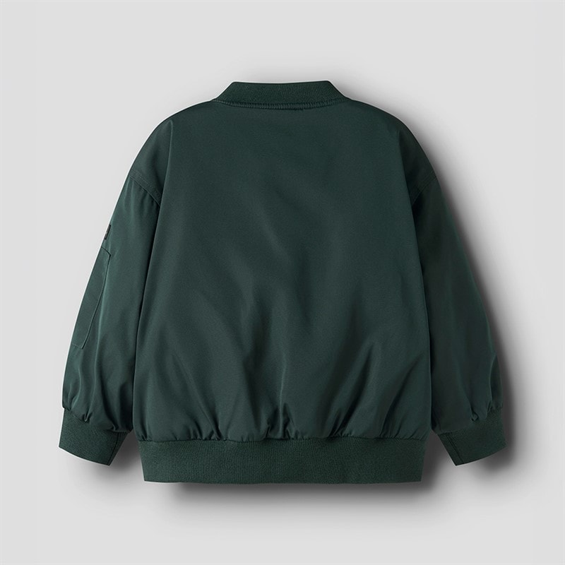 Name It Boys Mini Mathias Bomber Jacket Green Gables - Image 2