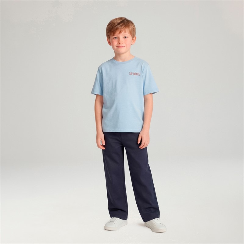 Name It Boys Ben Straight Leg Trousers Navy Blazer - Image 4
