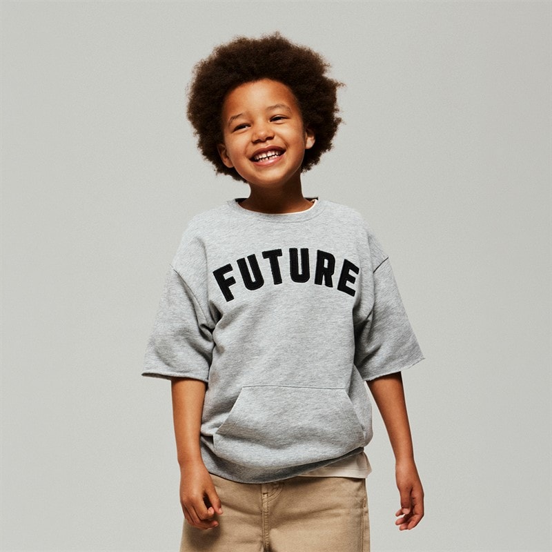 Name It Boys Bobby Sweatshirt Grey Melange