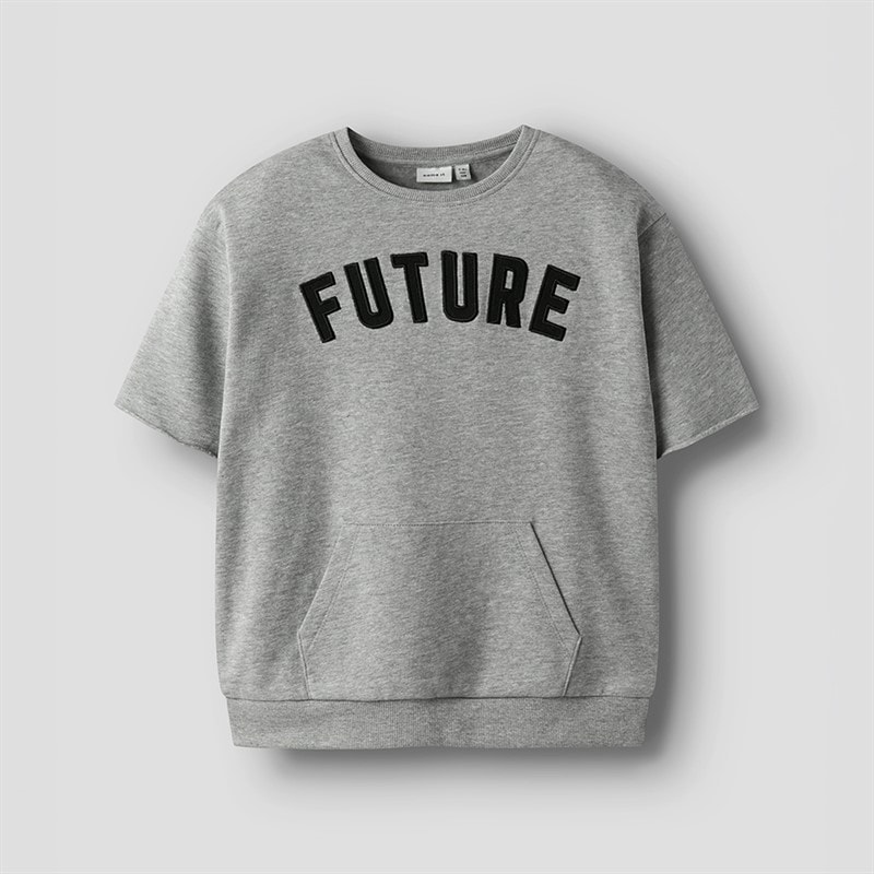 Name It Boys Bobby Sweatshirt Grey Melange - Image 2