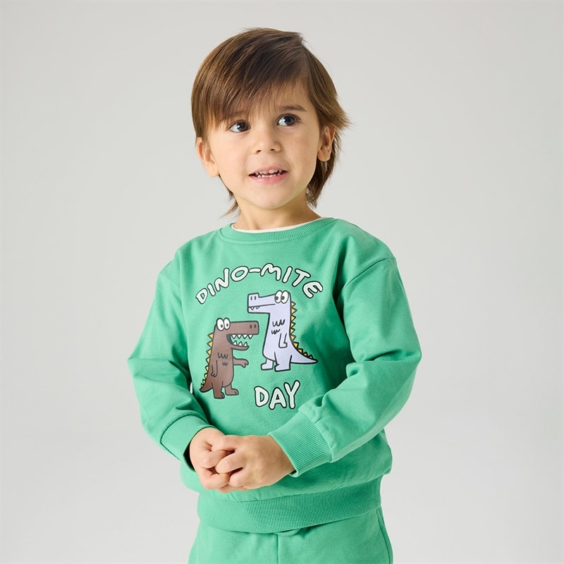 Name It Boys Mini Dakkian Sweatshirt Green Spruce