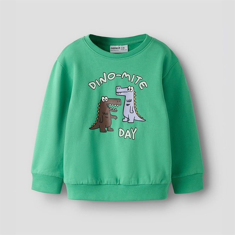 Name It Boys Mini Dakkian Sweatshirt Green Spruce - Image 2