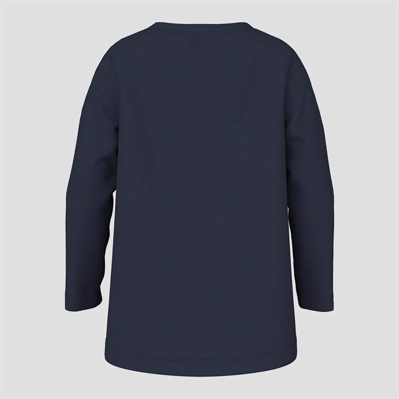 Name It Girls Violet Long Sleeve Top Navy Blazer - Image 2