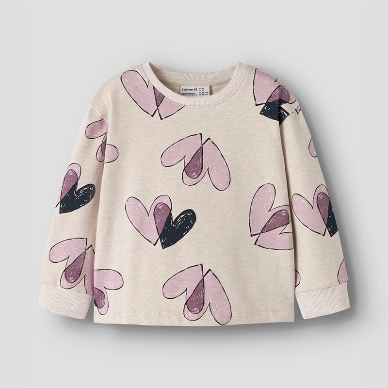 Name It Girls Teart Sweatshirt Peyote Melange