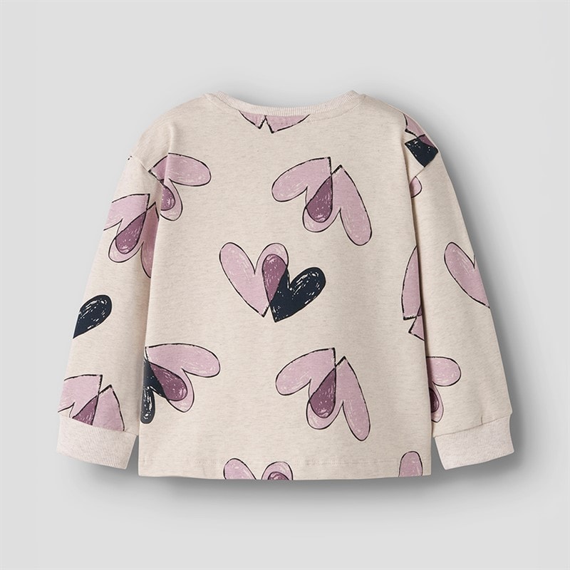 Name It Girls Teart Sweatshirt Peyote Melange - Image 2