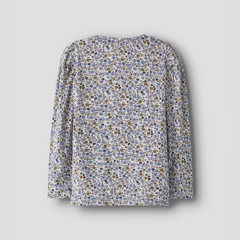 Name It Girls Tuline Long Sleeve Top Lilac Marble - Image 2