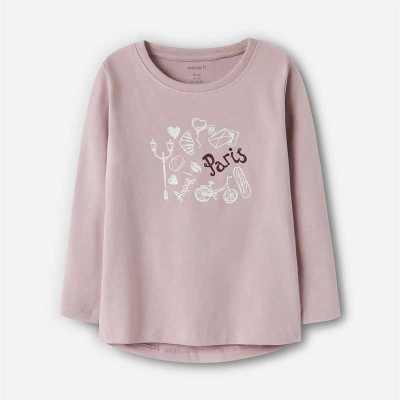 Name It Girls Vix Long Sleeve Top Keepsake Lilac