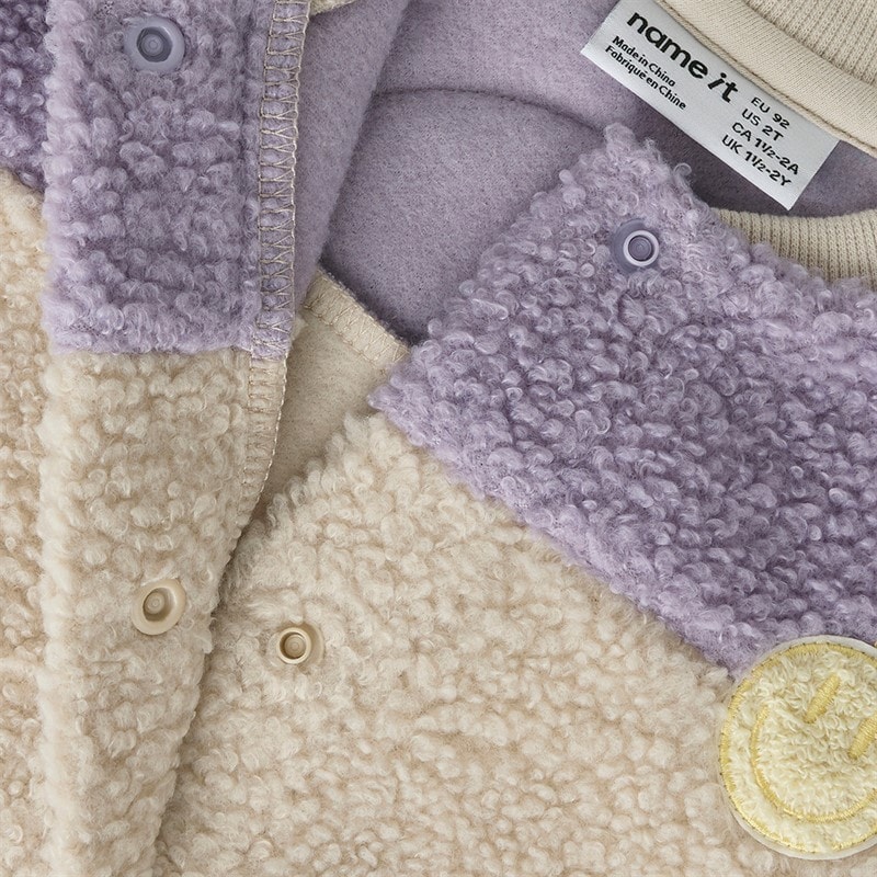 Name It Girls Balissea Teddy Fleece Pumice Stone - Image 3