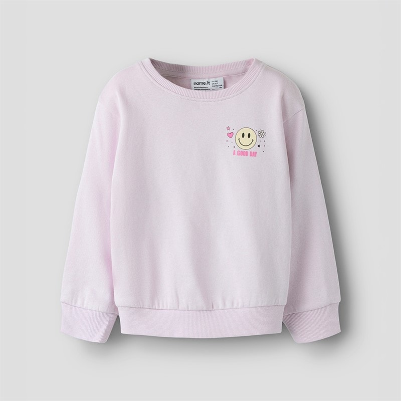 Name It Girls Diana Sweatshirt Lavender Fog