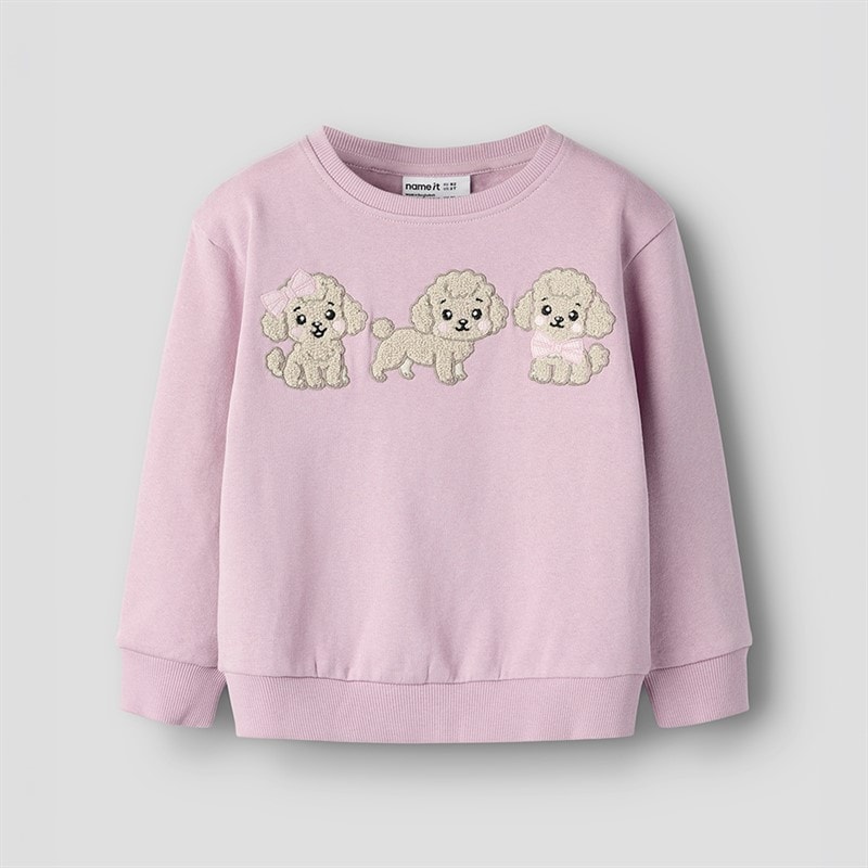 Name It Girls Dyveke Sweatshirt Mauve Mist - Image 2