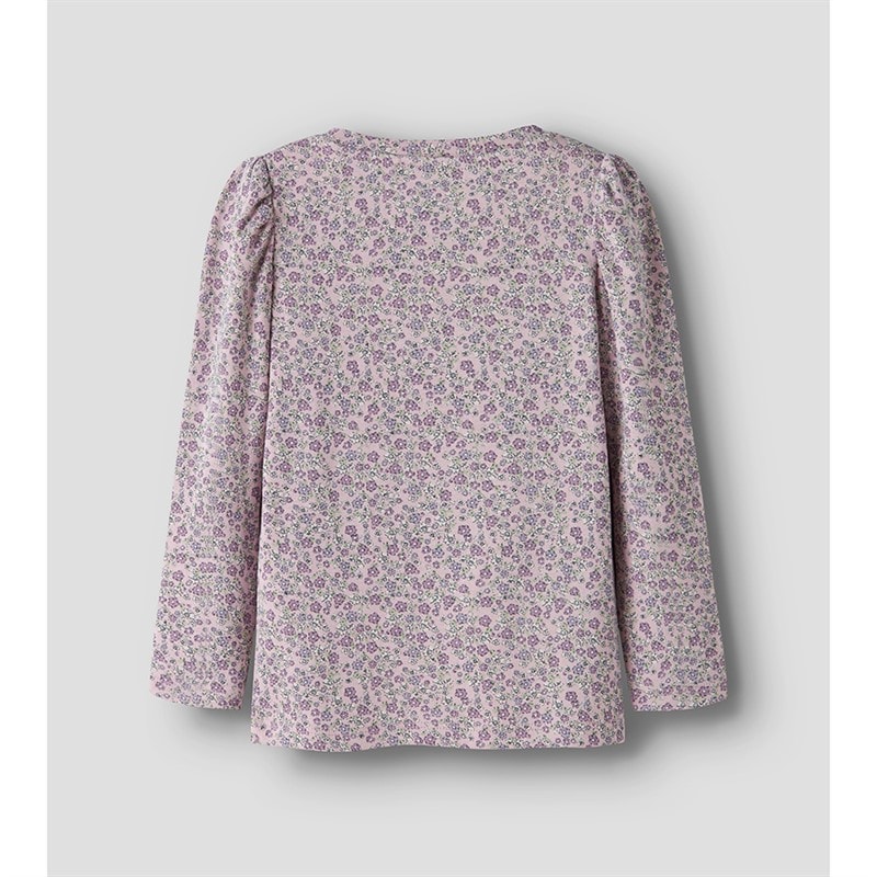 Name It Girls Tuline Long Sleeve Top Dawn Pink - Image 2