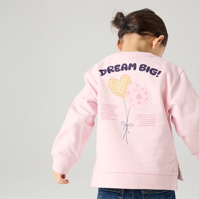 Name It Girls Denila Sweatshirt Parfait Pink