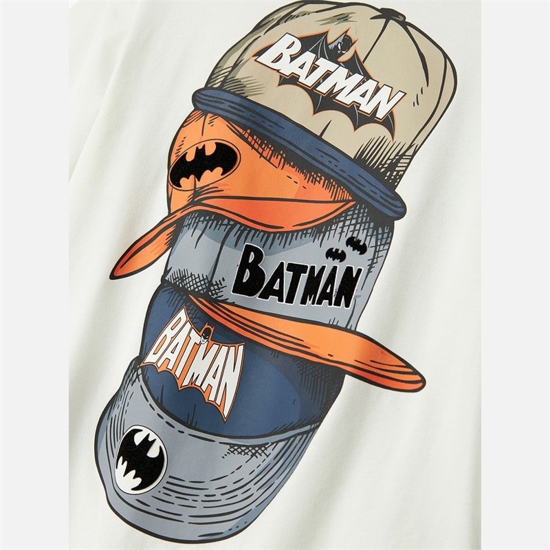 Name It Boys Add Batman T-Shirt Cloud Dancer - Image 3