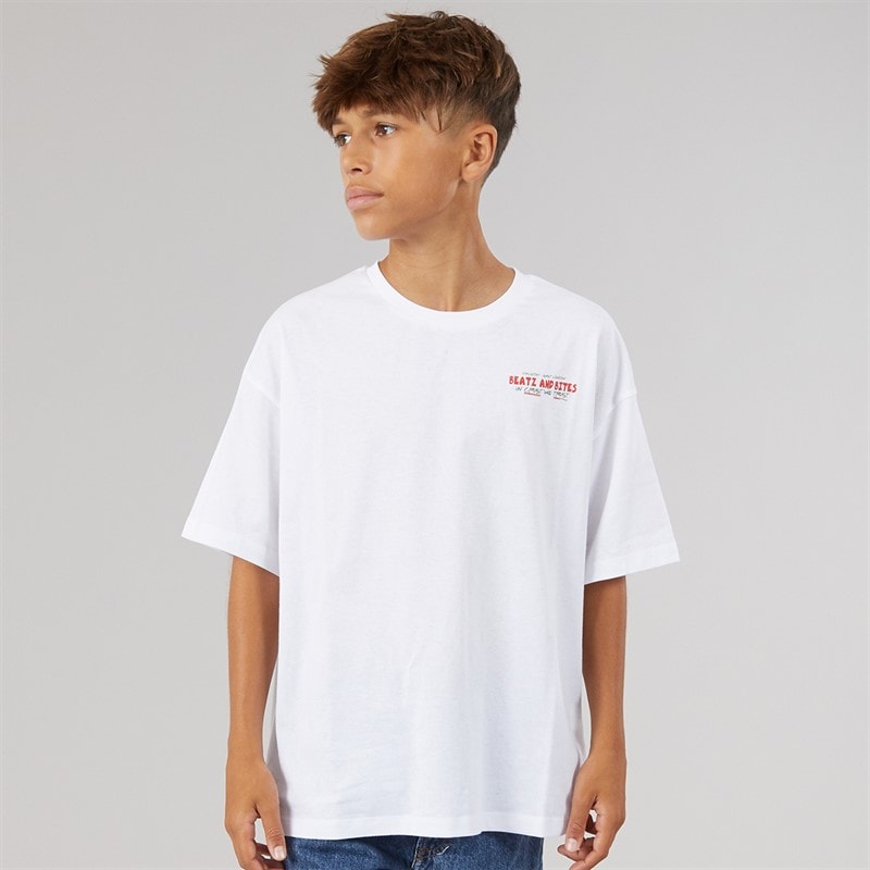 Name It Boys Heinrick T-Shirt Bright White/Red - Image 2
