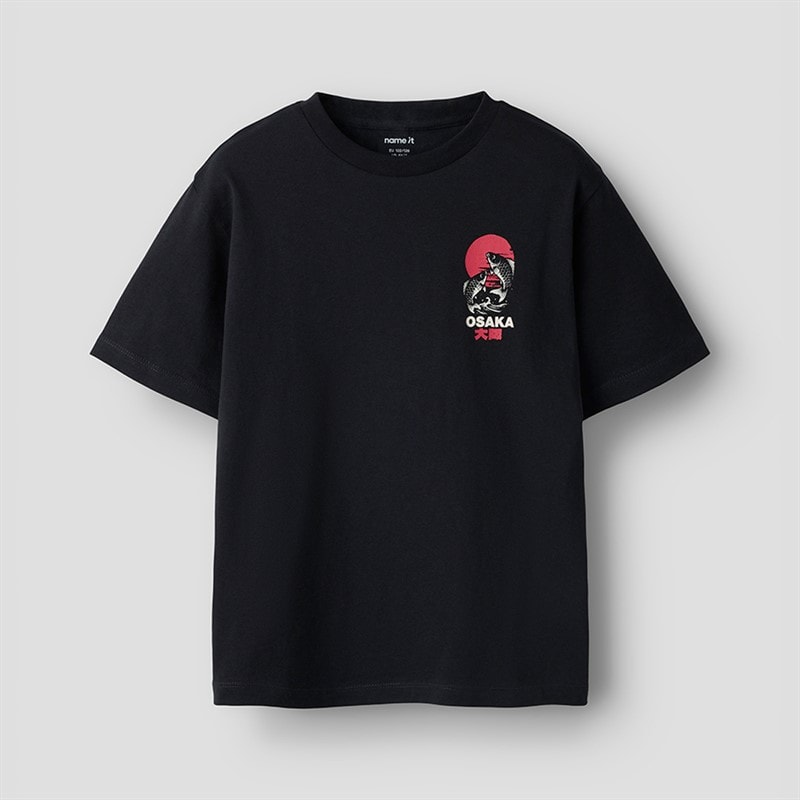 Name It Boys Fabio T-Shirt Black Beauty - Image 2