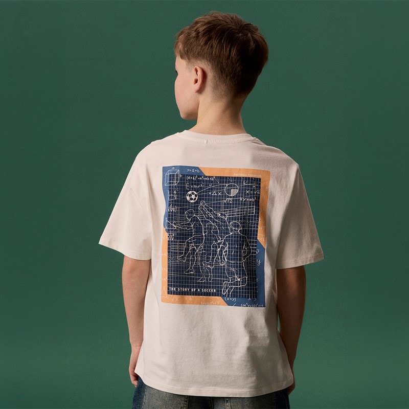 Name It Boys Himas Football T-Shirt Cloud Dancer - Image 4