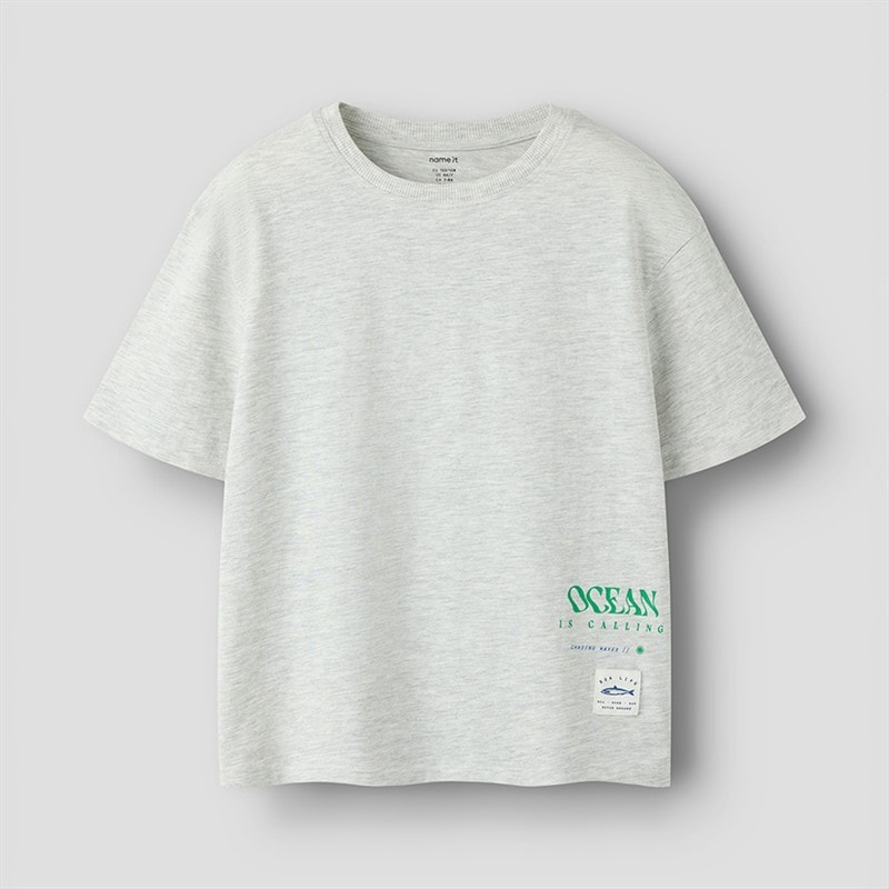 Name It Boys Haddu T-Shirt Light Grey Melange