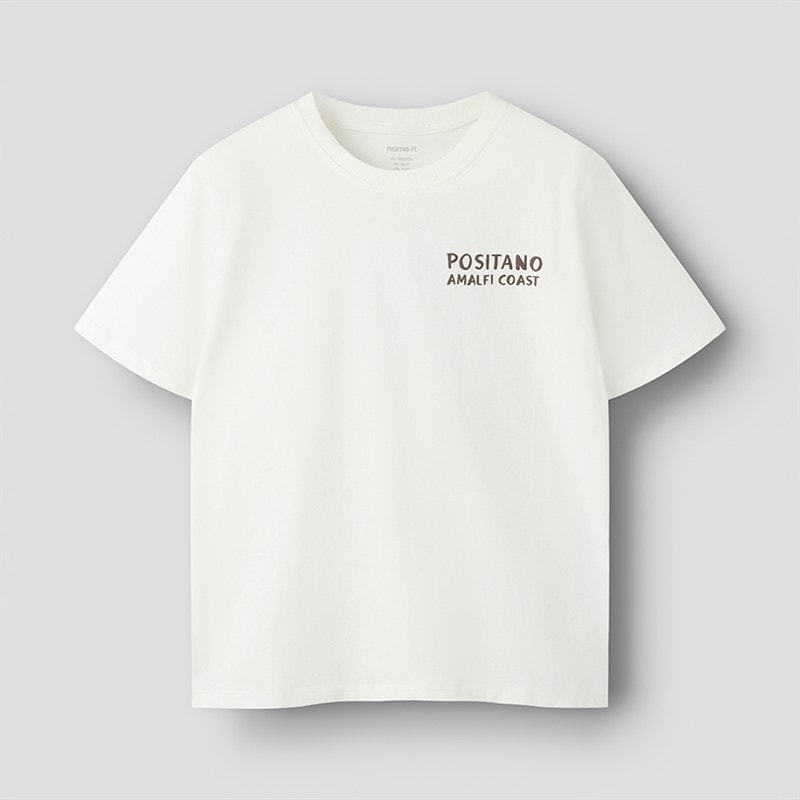 Name It Boys Halman Lemon T-Shirt Cloud Dancer/Lemon