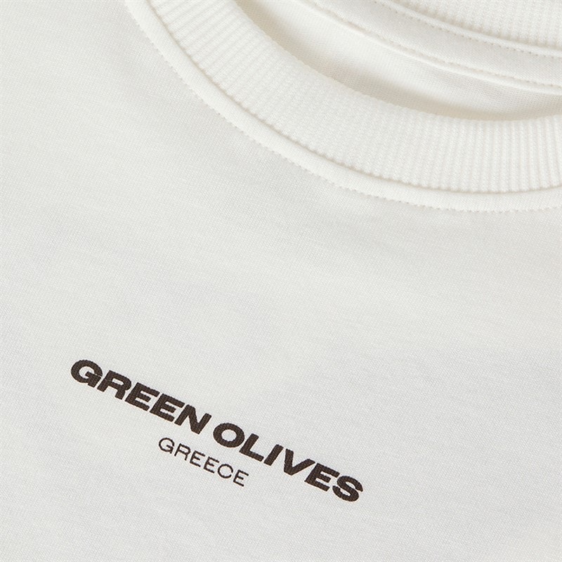 Name It Boys Halman Olive T-Shirt Cloud Dancer/Olive - Image 3