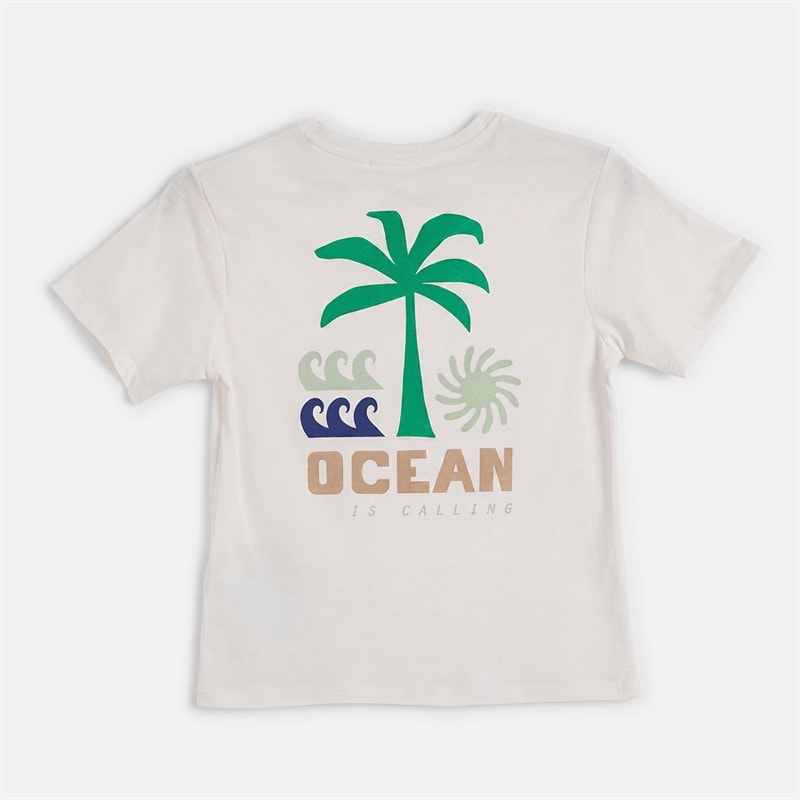 Name It Boys Hadrian T-Shirt Cloud Dancer/Football - Image 2