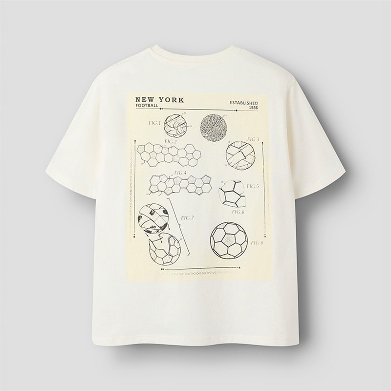 Name It Boys Himas Soccer T-Shirt Cloud Dancer/Football