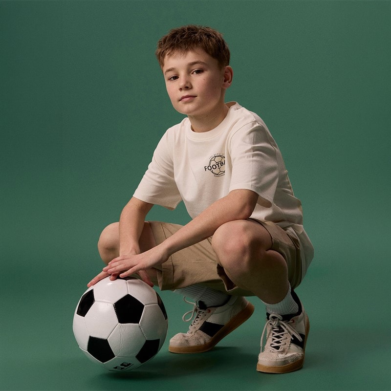 Name It Boys Himas Soccer T-Shirt Cloud Dancer/Football - Image 3