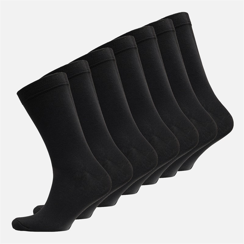 Smith And Jones Mens Franzoni Seven Pack Socks Black - Image 1