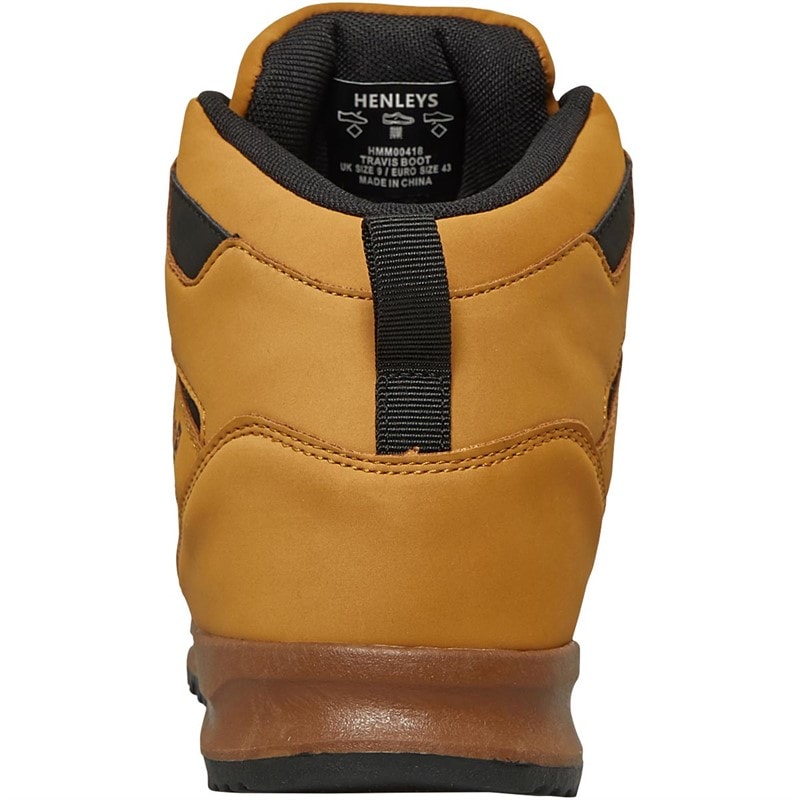 Henleys Mens Travis Boots Yellow - Image 3