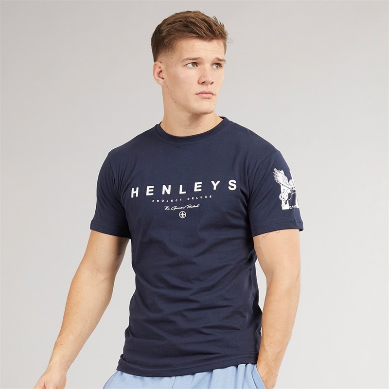 Henleys Mens Hentyme T-Shirt Navy