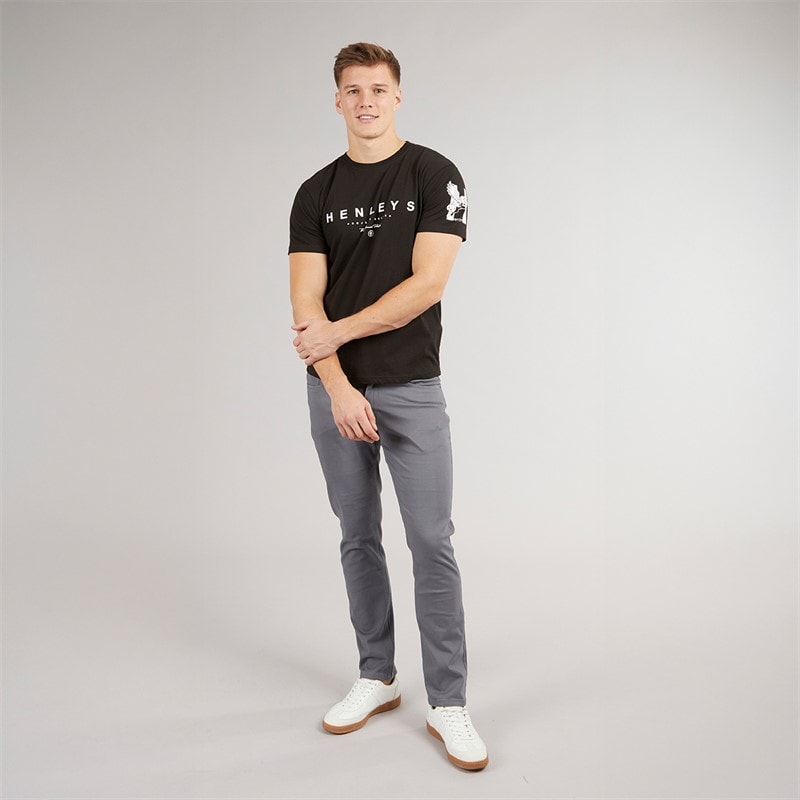 Henleys Mens Hentyme T-Shirt Black - Image 4