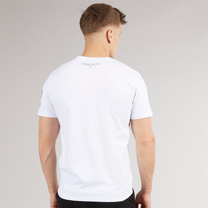 Henleys Mens Hentyme T-Shirt White - Image 2